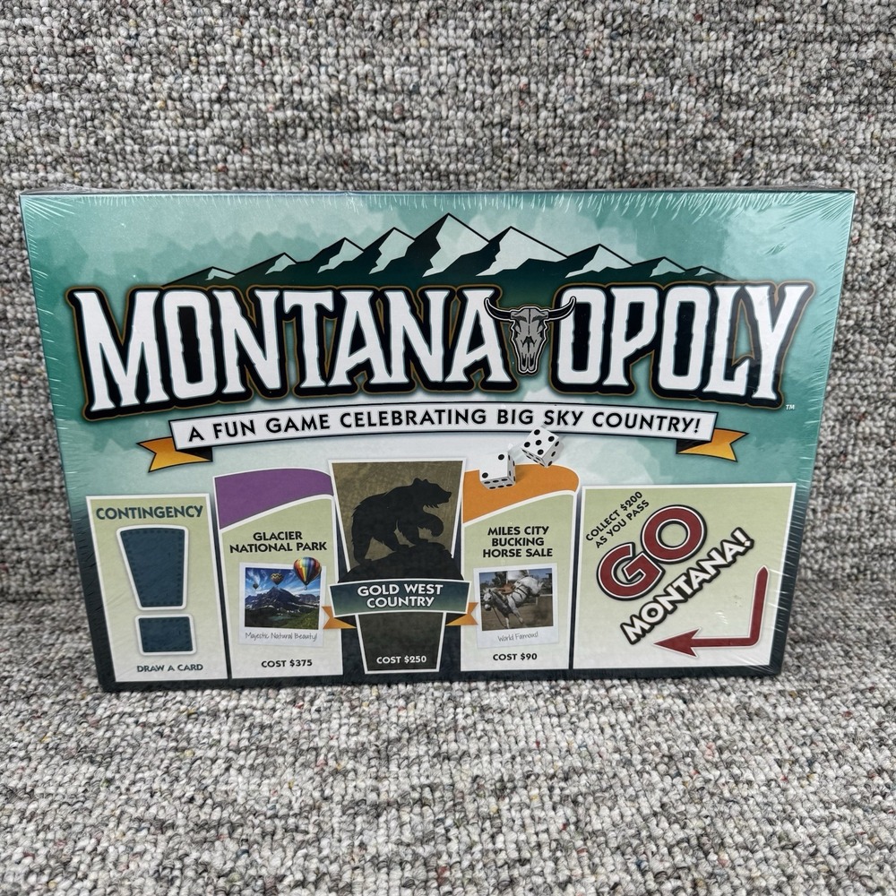 Montana Opoly Monopoly Board Game Big Sky Country Late For The Sky New